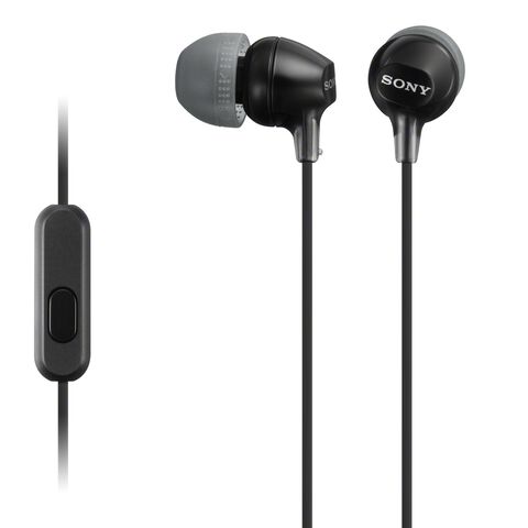 Ecouteurs intra-auriculaires noirs avec micro SONY MDR-EX15AP